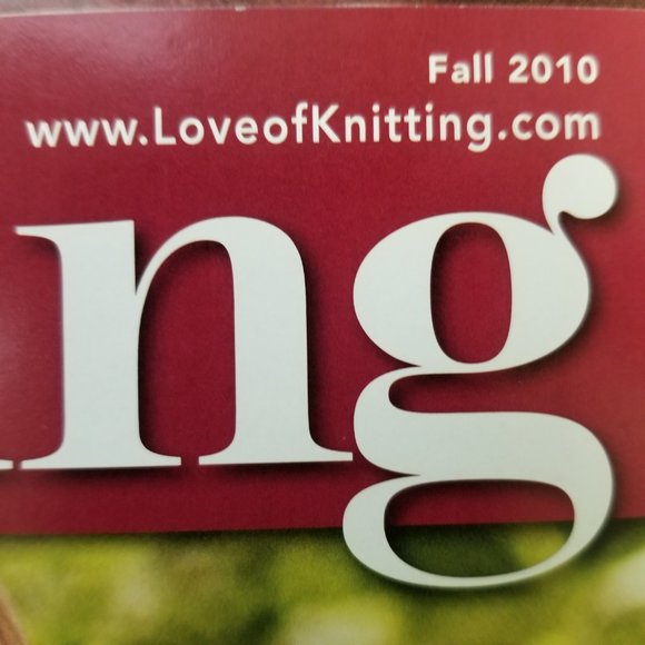 Rare, Collectible The Love of Knitting Issue Fall 2010 see pics for TOC - Picture 2 of 3